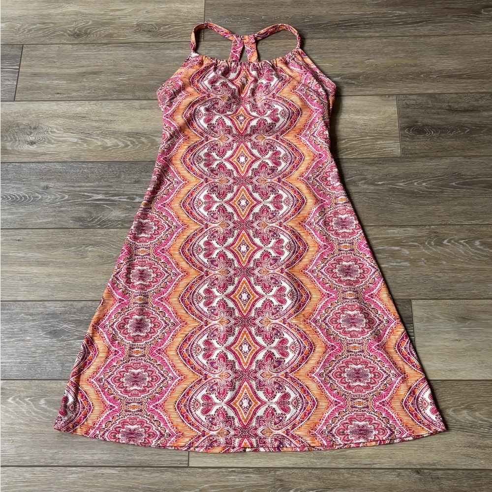 Prana Quinn Dress Sz M Gorpcore Granola Girl Outdoors Yoga Lounge Athleisure